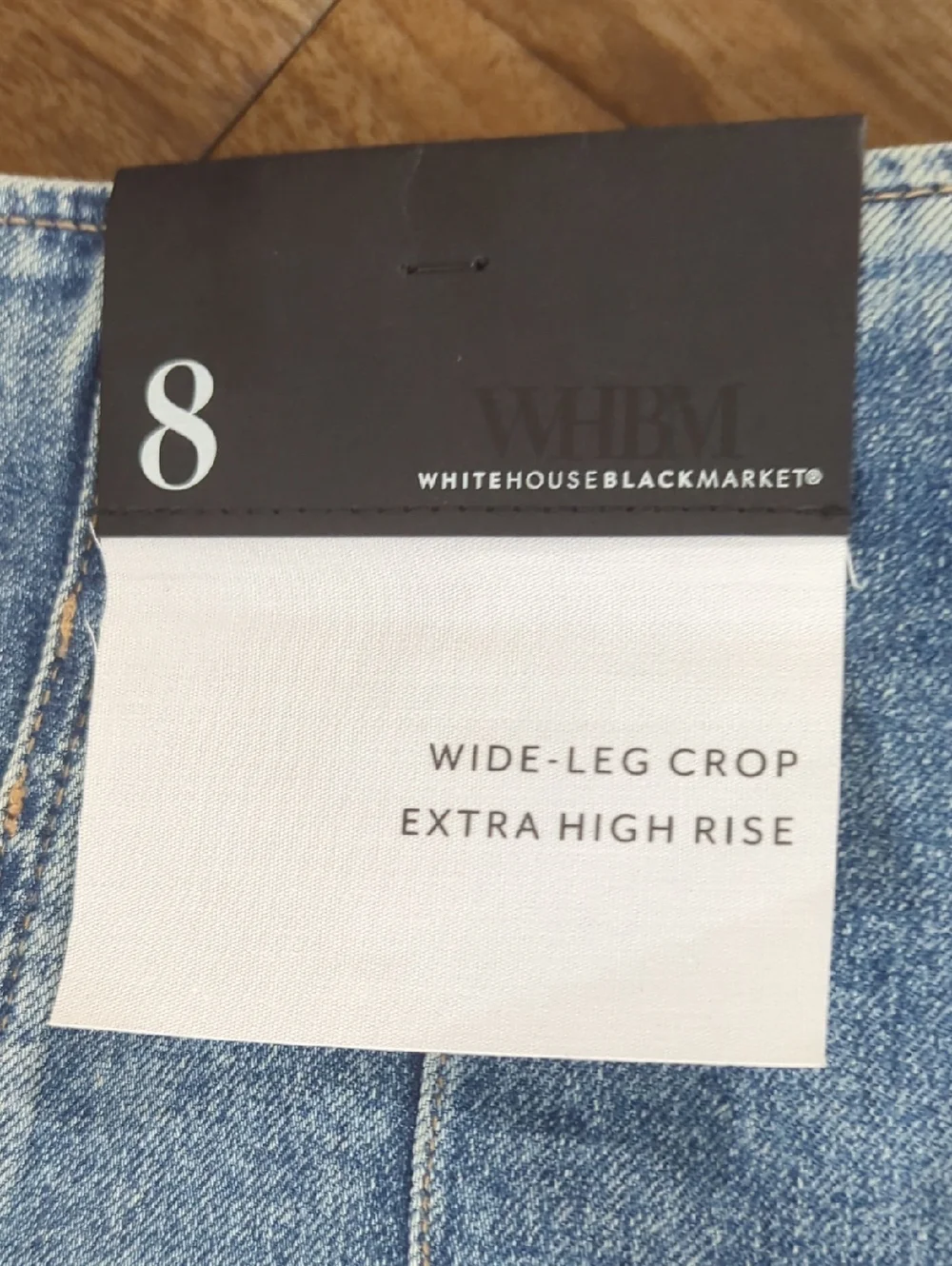 High-Rise Wide-Leg Cropped Jeans - Blue